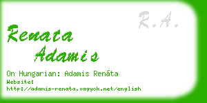 renata adamis business card